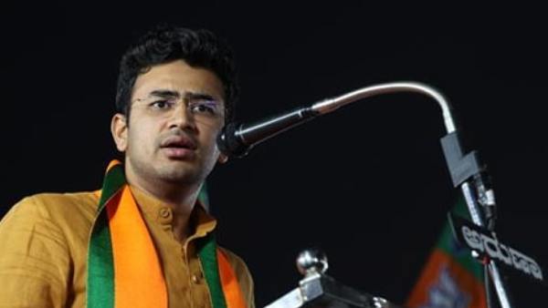 MP Tejasvi Surya Lashes Out Congress Leaders