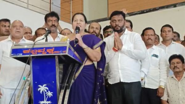 Bhavani Revanna extend support for Swaroop In Hassan