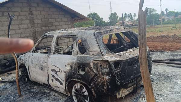 Miscreants Set Fire On JDS Leader Car