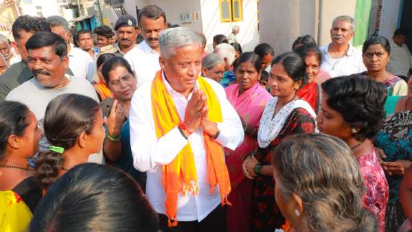V Somanna And BY Vijayendra Election Campaign At Chamarajanagar