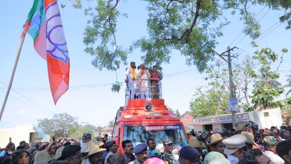 CM Bommai Road Show In Belagavi: Reacts Aabout Congress Guarantee Manifesto