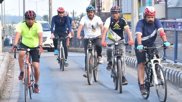 Election Observers Cycle Jatha At Dharwad To Create Awareness On Voting 