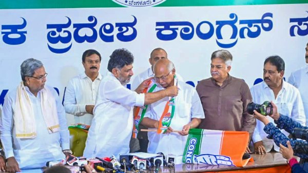 Kudligi Former MLA NY Gopalakrishna Joins Congress 
