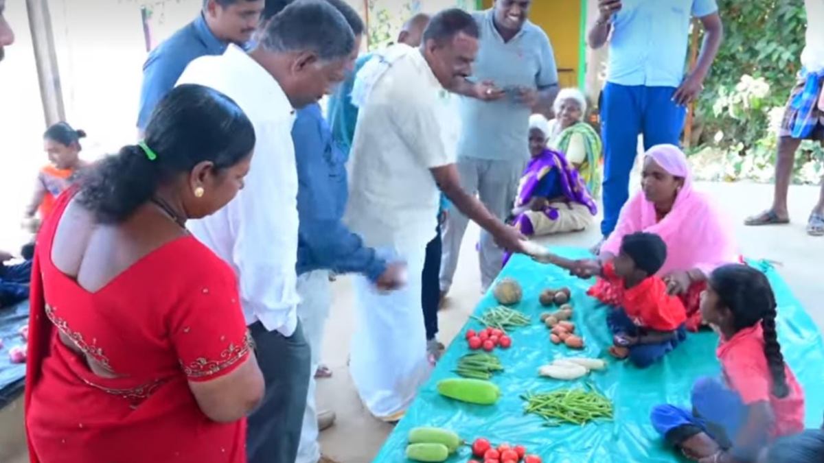 Election 2023: Gubbi Srinivas bought vegetables on Childrens market!