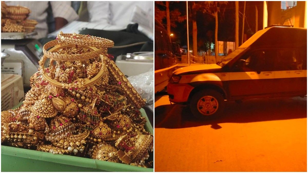 47KG Gold Jewellery Seized In Chikkamagaluru Check Post 47KG Gold Jewellery Seized In Chikkamagaluru Check Post