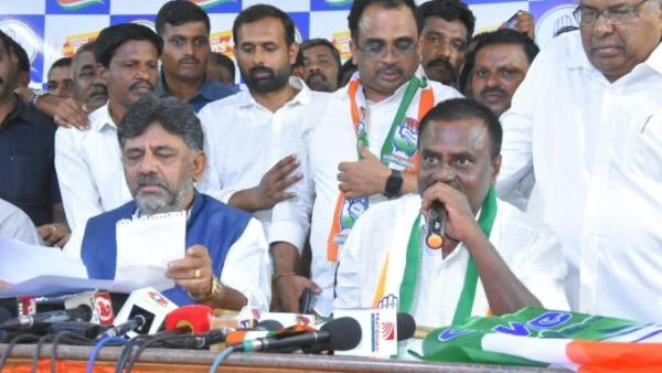 Gubbi Congress Candidate SR Srinivas Slams JDS Candidate