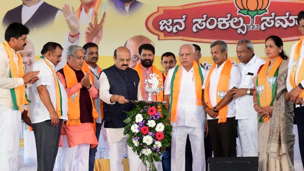 Karnataka Elections: JP Nadda discusses Karnataka candidates list with Bommai, BSY, others