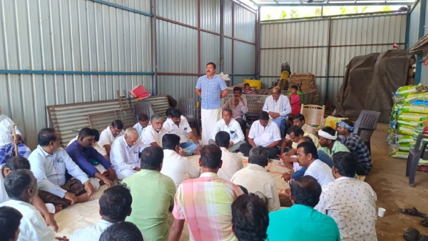 BJP Workers Campaign For Madal Virupakshappa Son At Channagiri