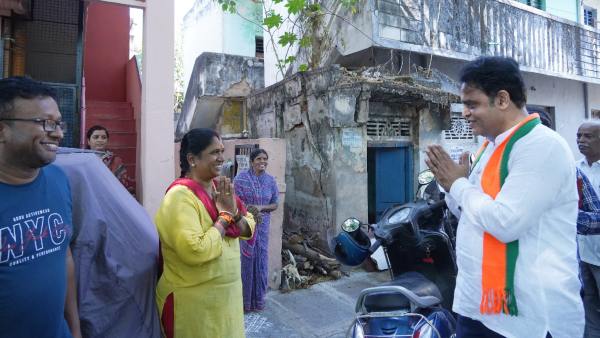 Karnataka Elections: Minister CN Ashwath Narayan canvasses in Malleswaram 