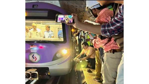 Indias first underwater metro trial run successfully 