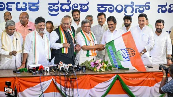 Karnatak Elections: Tireless hero DK Shivakumar song released during nomination filing