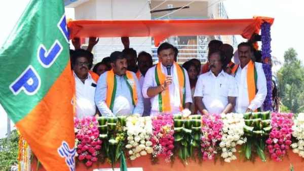 DR. K Sudhakar Election Campaign Chikkaballapur District Patrenahalli