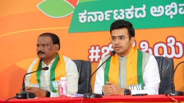 MP Tejasvi Surya Fierce Attack Against Congress And JDS