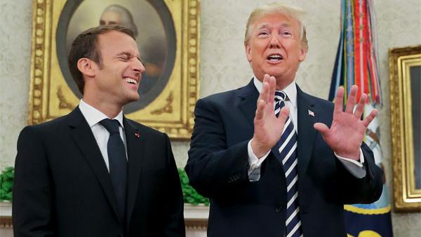 Donald Trump scolds France president president for his recent comment on America 