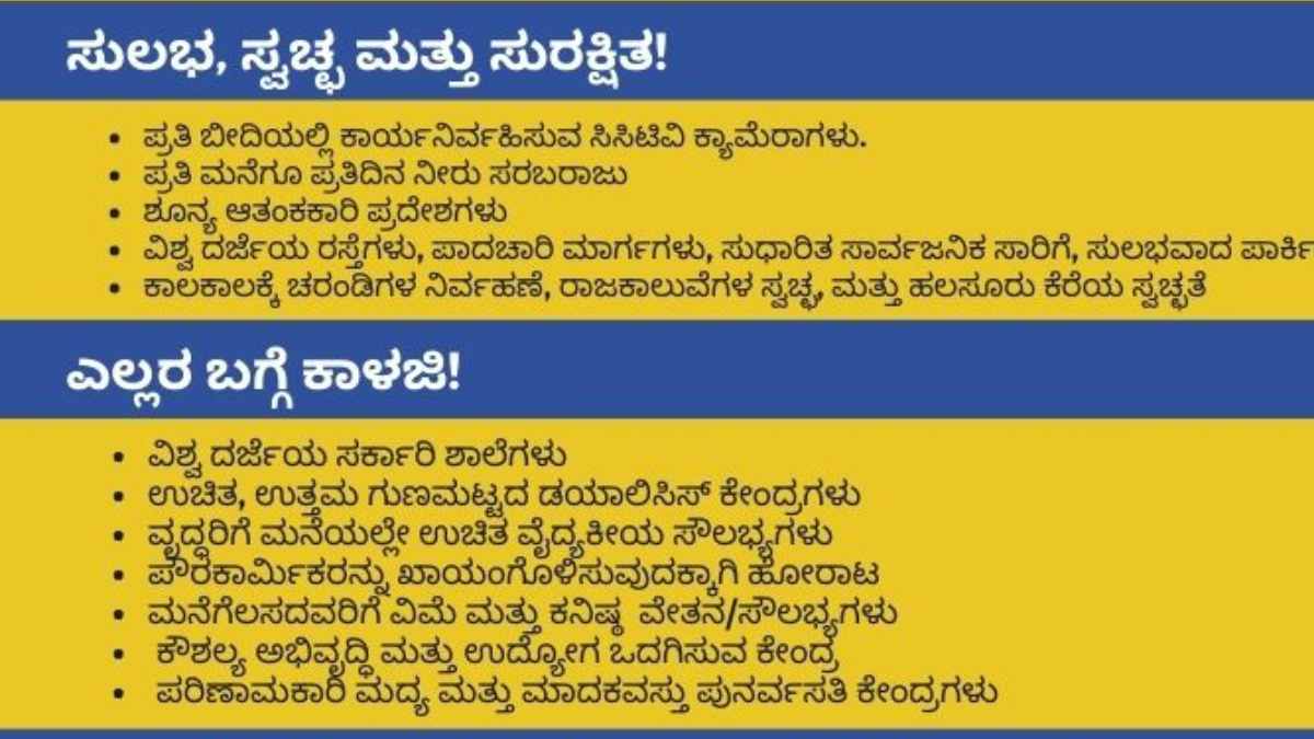 AAP Manifesto 2023: AAP Candidate Prakash Nedungadi Released Manifesto for Shivajinagar