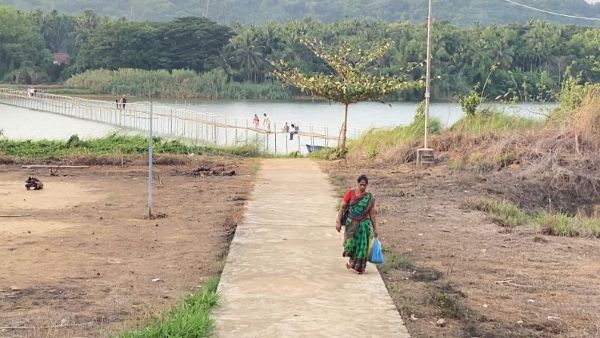 There Is No Bridge Facility In Netravati Rivirer Pawuru-Ulia Island Village