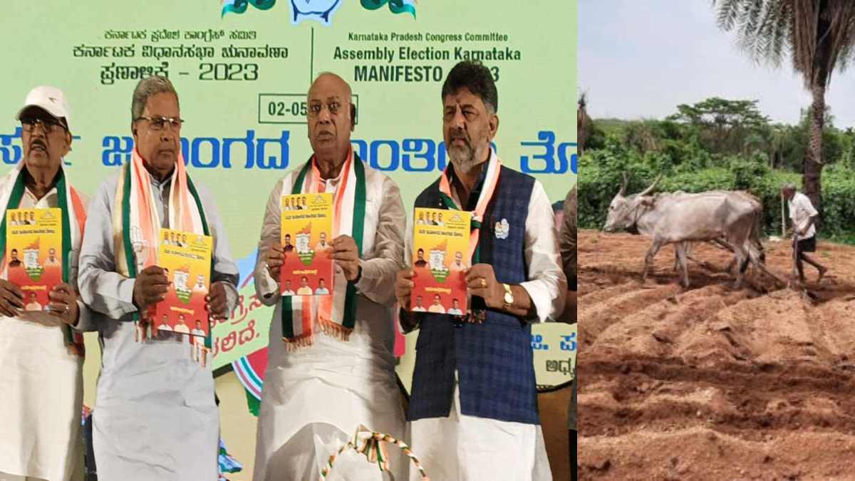 Congress 10 lakh interest free loan promise to farmers Manifesto For Karnataka Assembly Poll 2023 Congress 10 lakh interest free loan promise to farmers Manifesto For Karnataka Assembly Poll 2023