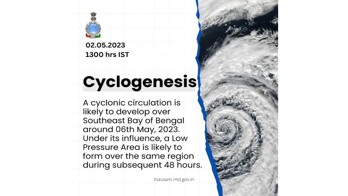 Cyclone will Create At Bay Of Bengal On May 6th: Heavy Rain Expected For Karnataka And Tamilnadu Cyclone will Create At Bay Of Bengal On May 6th: Heavy Rain Expected For Karnataka And Tamilnadu