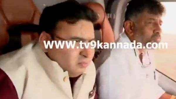 DK Shivakumar helicopter accident video getting viral in social media 