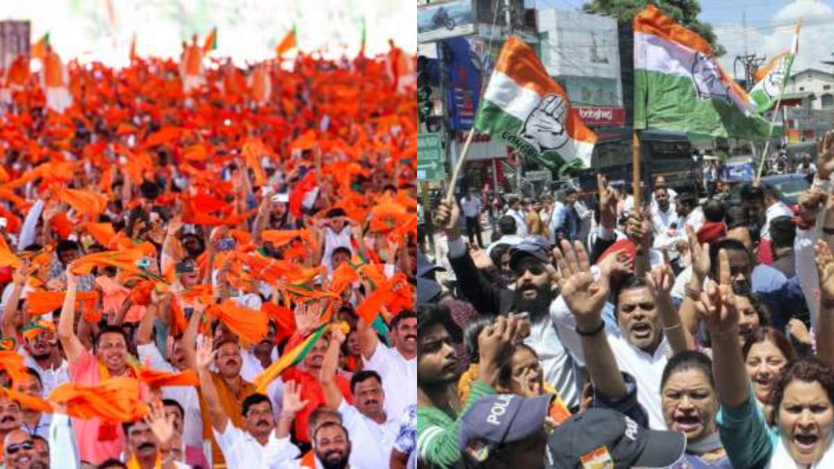Suvarna News survey: A tough fight between Congress and BJP in Bengaluru assembly constituencies Suvarna News survey: A tough fight between Congress and BJP in Bengaluru assembly constituencies