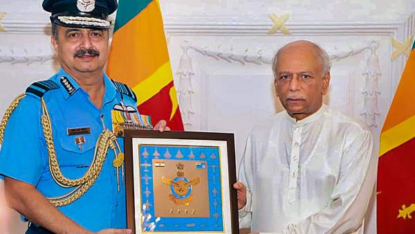 IAF Chief VR Chaudhari discussed with Sri Lanka President Ranil Wickremesinghe