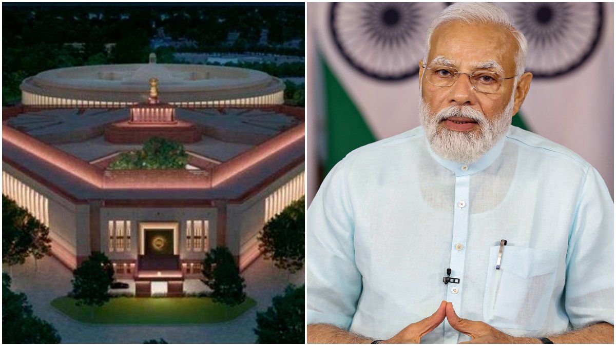 Prime Minister Narendra Modi Shares A Glimpse Of The New Parliament Building Prime Minister Narendra Modi Shares A Glimpse Of The New Parliament Building