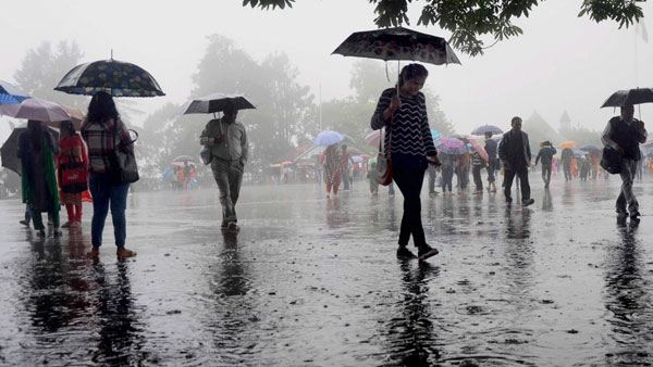 Rain in many parts of the country including the state capital