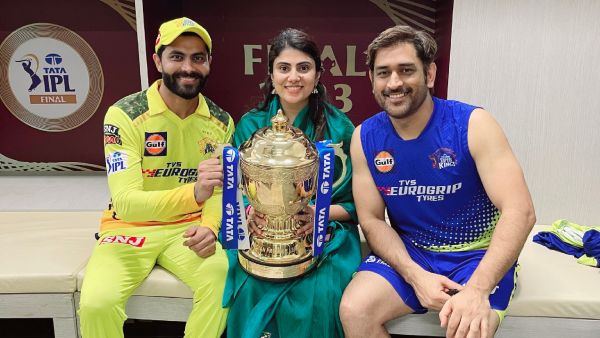 IPL 2023: Rivaba Jadeja Hugged Ravindra Jadeja On the Field After CSK Won Against GT