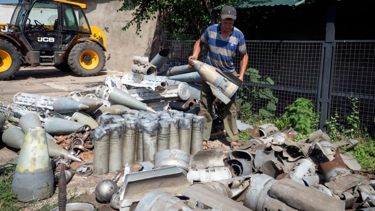 Russian troops attacks by missile on Dnipro city of Ukraine 