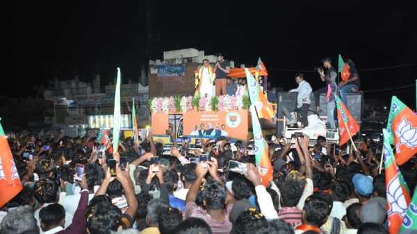 Actor Darshan Election Campaign For Minister Dr. K Sudhakar Actor Darshan Election Campaign For Minister Dr. K Sudhakar