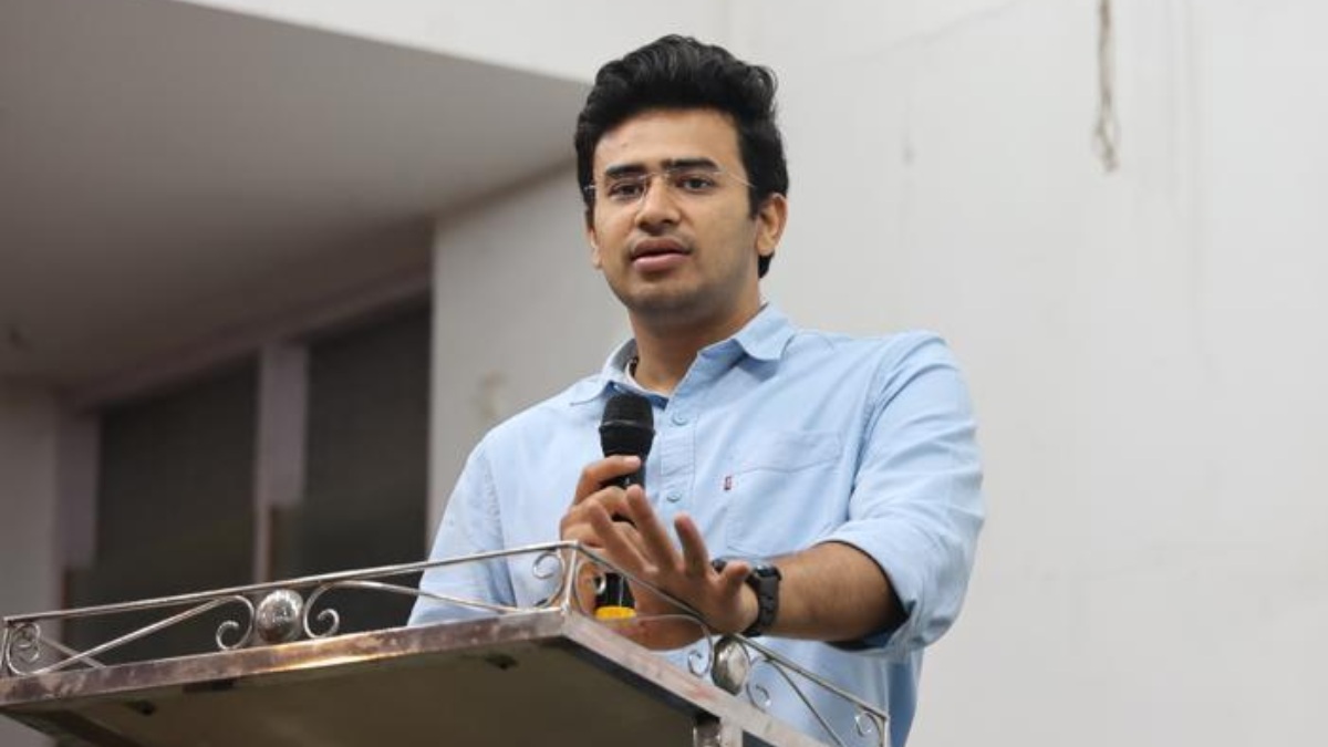 BJP MP Tejasvi Surya slams Congress