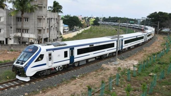 Mumbai-Goa Vande Bharat Express trial run 