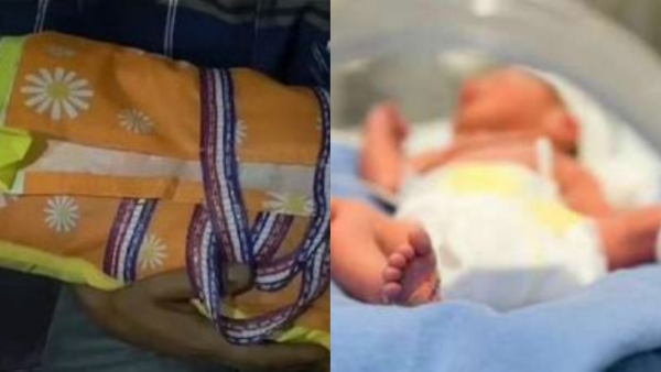 Allegedly man carries dead son body