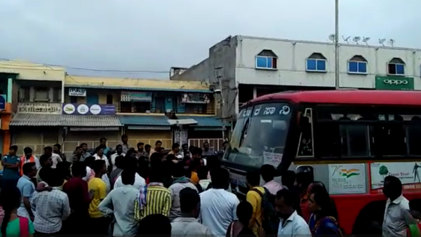 Misbehavior with a women; Beaten to KSRTC conductor in Challakere