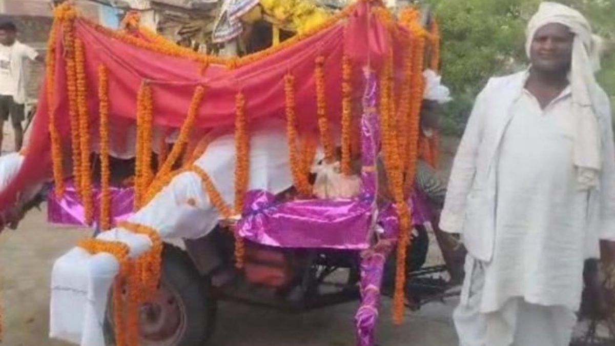 Death of pet horse: Owner who performed funeral procession beating drums, villagers are emotional Death of pet horse: Owner who performed funeral procession beating drums, villagers are emotional