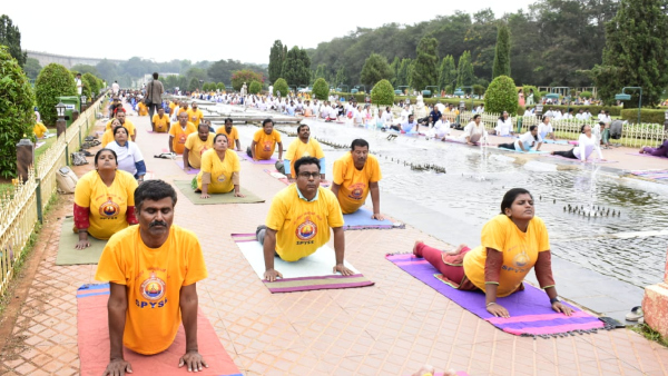 Mandya Deputy Commissioner gave information about benefits of yogasana