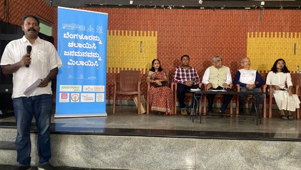 Greenpeace discussion about Bangalore pollution and public transport system