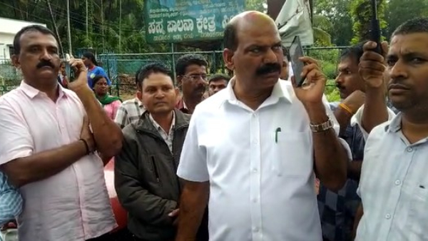 Principal Came To Meet The MLA TD Rajegowda After Drinking Alcohol