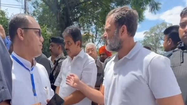 Rahul Gandhi Blocking In Manipur Visit