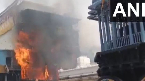 Major Fire Breaks Out Near Govindaraja Swamy Temple in Tirupati 