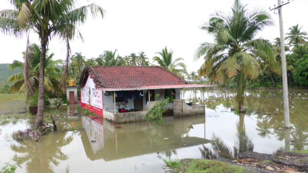 Heavy Rain: Waterlogging At Karwar Indur Village