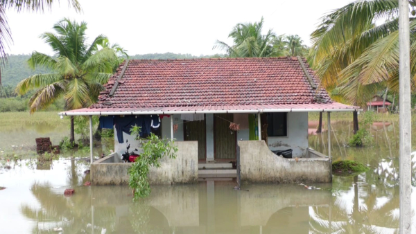 Heavy Rain: Waterlogging At Karwar Indur Village