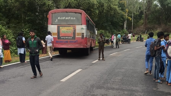 Student Dies In KSRTC Bus And Bike Accident At Ramanagara