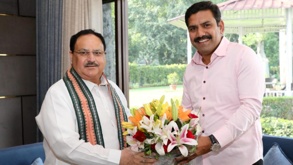 MLA BY Vijayendra Meets BJP President JP Nadda