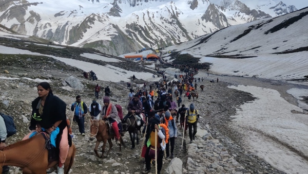 Amarnath Yatra: Chikkamagalurus Amarnath pilgrims safely returned to Belthal base