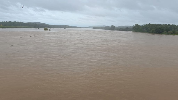 Flood Fear In Harihara Taluk Due To Tungabhadra Overflow
