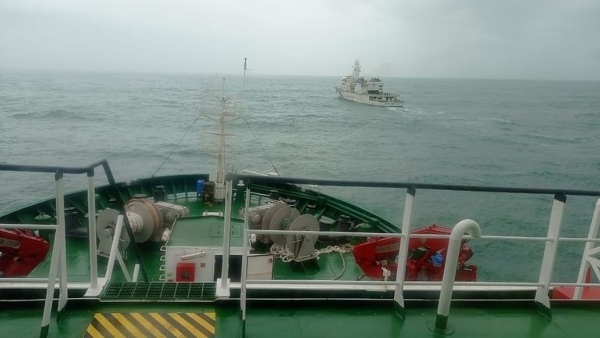 Indian Coast Guard Rescues 36 Crew Including 8 Scientists