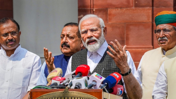 Manipur violence shames humanity: PM Modi addresses media outside Parliament