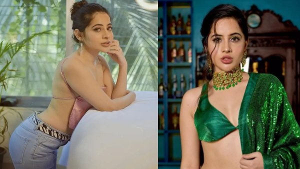 Urfi Javed wearing an expensive tomato earring