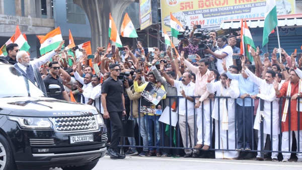 BJP Leaders Standing Outside Barricade Seeking Handshake Photo Goes Viral